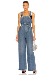 Miu Miu Denim Overalls in Blue