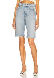 Miu Miu Iconic Denim Bermuda Short in Denim-Light