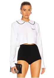 Miu Miu Jersey Shirt in White