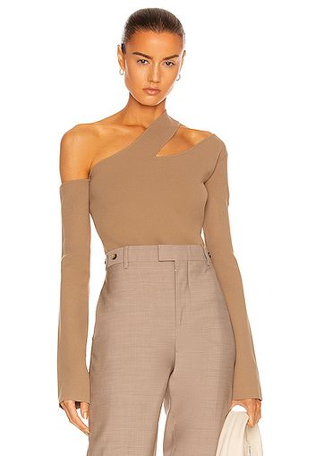 Nanushka Olivia Top in Tan