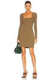 Nanushka Leah Dress in Olive