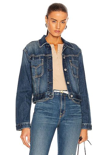 NILI LOTAN Tori Denim Jacket in Blue