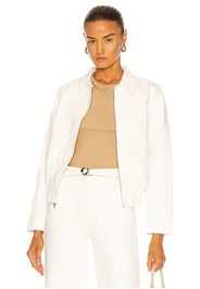 NILI LOTAN Cody Denim Jacket in Cream