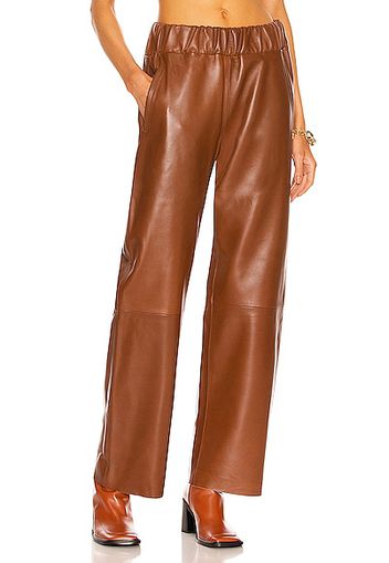 NOUR HAMMOUR Harper Pant in Brown