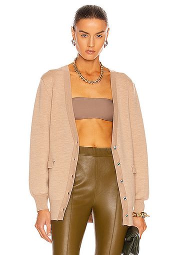 PACO RABANNE Long Cardigan in Beige