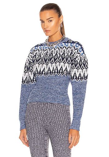 PACO RABANNE Printed Sweater in Blue