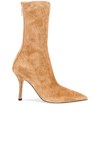 Paris Texas Suede Mama 95 Ankle Boot in Tan