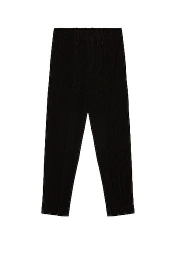 Homme Plisse Issey Miyake Tuxedo Pleats Tapered w/ Darts Pant in Black