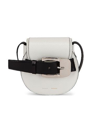 Proenza Schouler Mini Leather Buckle Crossbody Bag in White