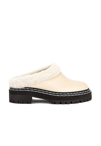 Proenza Schouler Lug Sole Mules in Cream