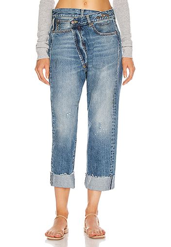 R13 Crossover Straight in Denim Medium