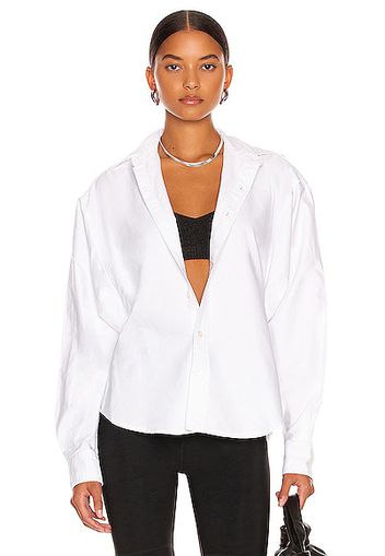 R13 Dolman Sleeve Shirt in White