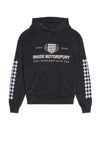 Rhude Motor Crest Hoodie in Black