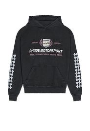 Rhude Motor Crest Hoodie in Black