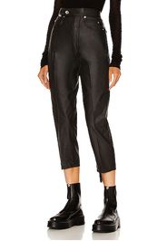 DRKSHDW by Rick Owens Bolans Cropped Pant in Black