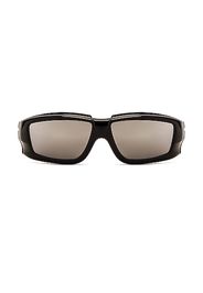 Rick Owens Rick Sunglasses in Black,Gray