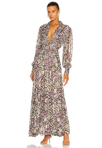 ROCOCO SAND Kian Shirt Maxi Dress in Lavender