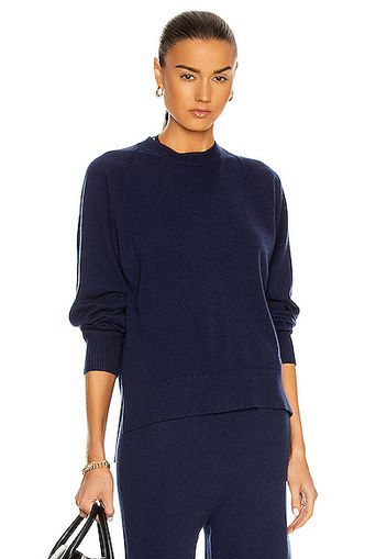 Rosetta Getty Relaxed Cashmere Crew Neck Sweater in Navy