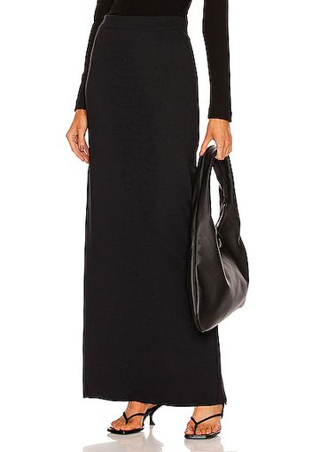 Rosetta Getty Tapered Maxi Skirt in Black