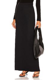 Rosetta Getty Tapered Maxi Skirt in Black