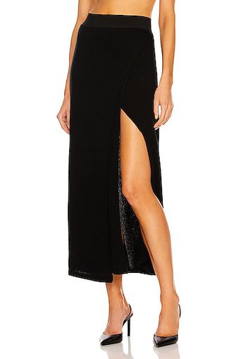 RtA Isadora Cashmere Skirt in Black