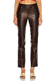 RtA Remi Leather Pant in Brown