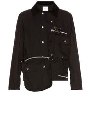 Sacai Cotton Oxford Blouson in Black