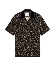 Sacai Floral Print Shirt in Black