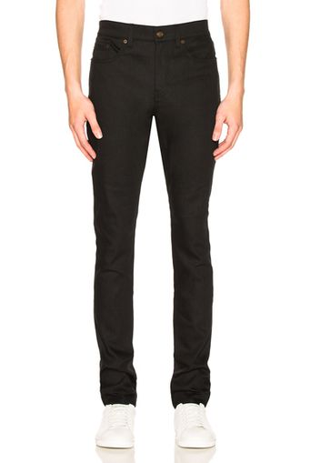 Saint Laurent 5 Pocket Skinny Jeans in Black