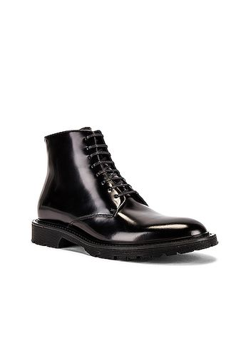 Saint Laurent Cesna 20 Lace Up Boot in Black