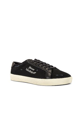 Saint Laurent SL/06 Signa Low Top Sneaker in Black