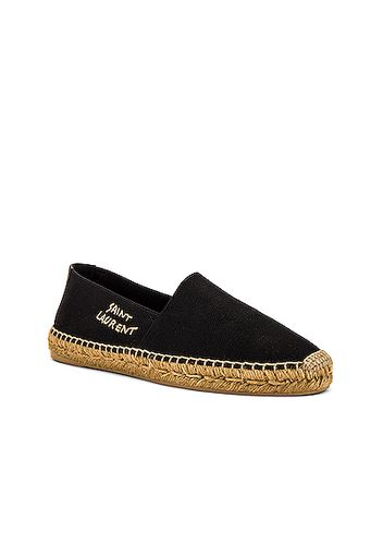 Saint Laurent Espadrille in Black