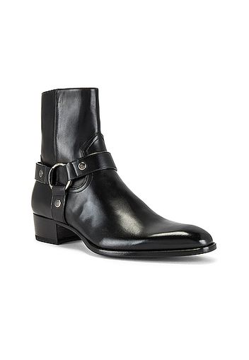 Saint Laurent Wyatt Harness Boot in Black