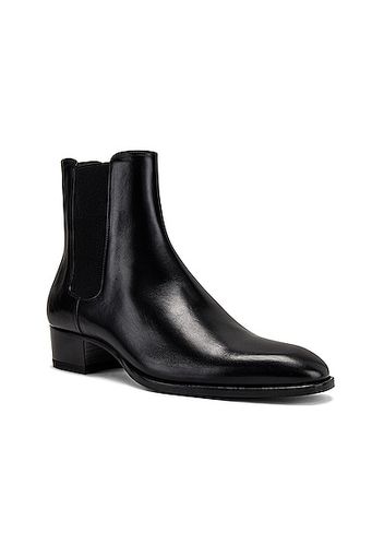 Saint Laurent Wyatt Chelsea Boot in Black