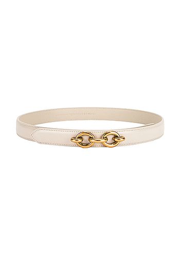 Saint Laurent Maillon Belt in Cream