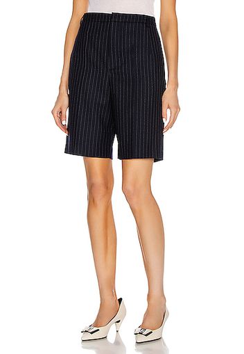 Saint Laurent Bermuda Short in Blue,Stripes