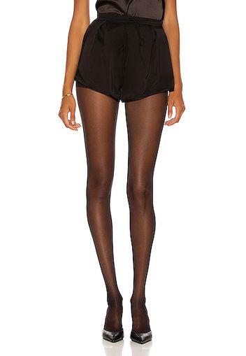 Saint Laurent Satin Short in Black