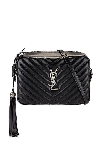 Saint Laurent Medium Lou Satchel in Black