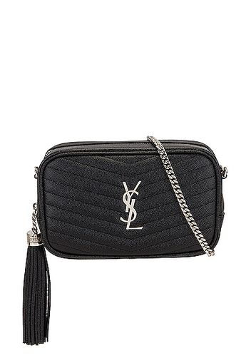 Saint Laurent Mini Lou Bag in Black