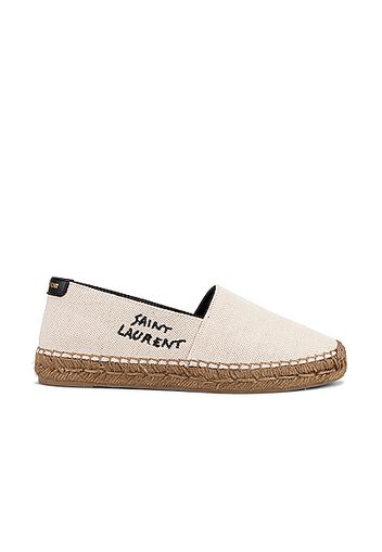 Saint Laurent Signature Espadrilles in White