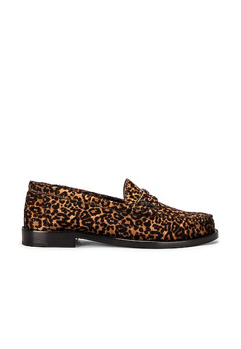 Saint Laurent Le Loafer Moccasins in Brown