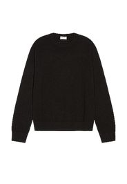 Saint Laurent Crew Neck Sweater in Black