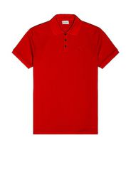 Saint Laurent New Sport Polo in Red