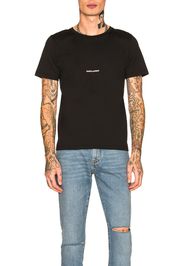 Saint Laurent Logo Tee in Black