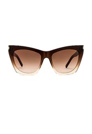 Saint Laurent Kate Sunglasses in Brown