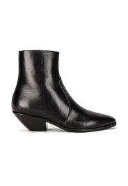 Saint Laurent West Zip Booties in Black