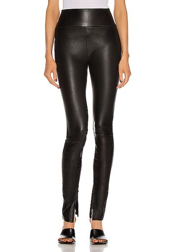 SPRWMN Ankle Legging With Inside Zip in Black