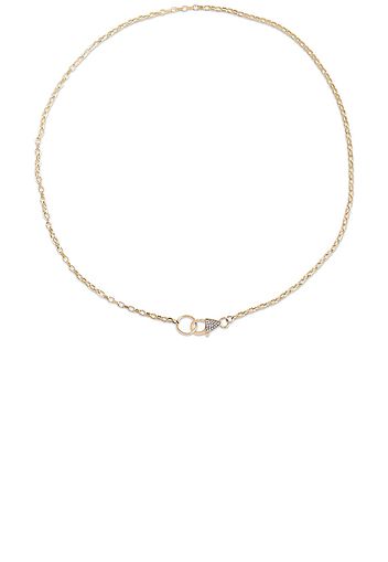 STONE AND STRAND Luxe Diamond Chain Lariat Necklace in Metallic Gold