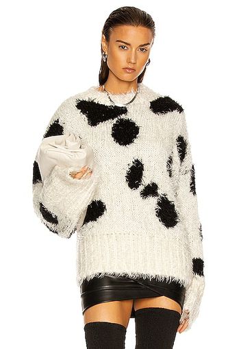 THE ATTICO Polka Dot Sweater in White