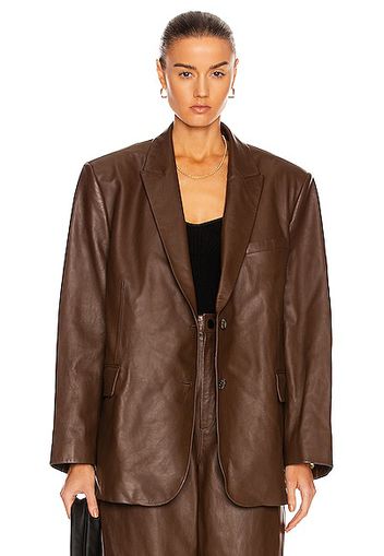 THE MANNEI Mafraq Blazer in Chocolate